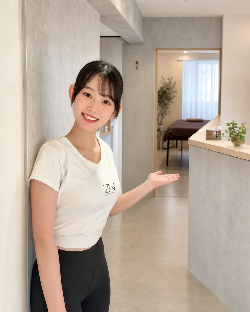女性トレーナーがお迎えするイメージ